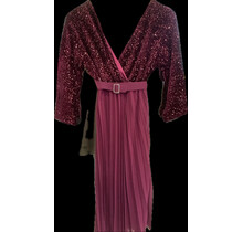 FORCYMA PLEATED SPARKLE DRESS 2185