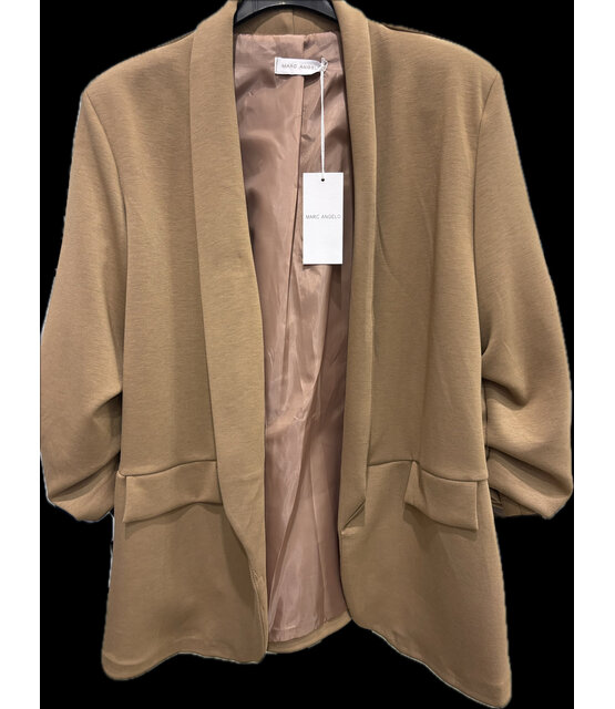 MARC ANGELO RUFFLED SLEEVE BLAZER 1058