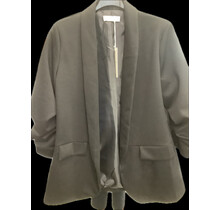 MARC ANGELO RUFFLED SLEEVE BLAZER 1058
