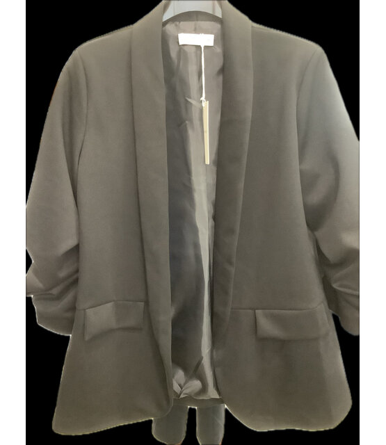 MARC ANGELO RUFFLED SLEEVE BLAZER 1058