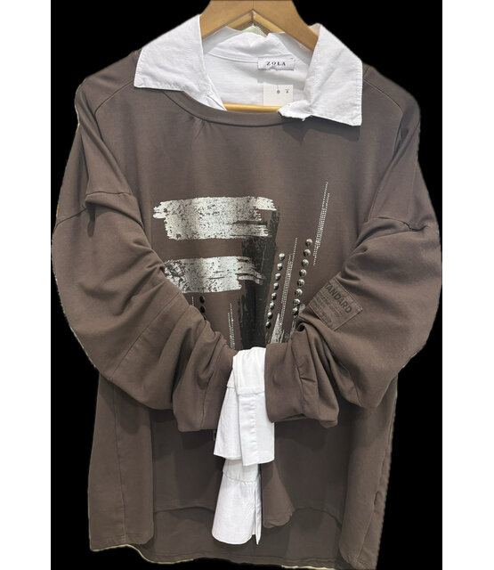 MADE IN ITALY LONG SLEEVE TOP 5869