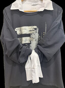 MADE IN ITALY LONG SLEEVE TOP 5869