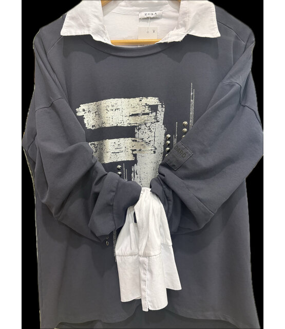 MADE IN ITALY LONG SLEEVE TOP 5869