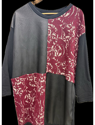 JAINSON PU/PAISLEY TUNIC 5968