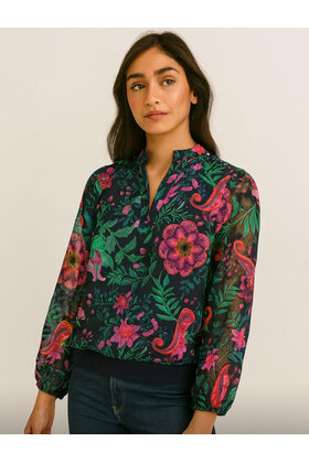 MARC ANGELO FLORAL BAND TOP 2289