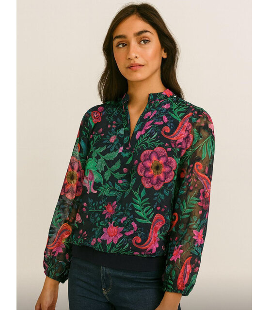 MARC ANGELO FLORAL BAND TOP 2289