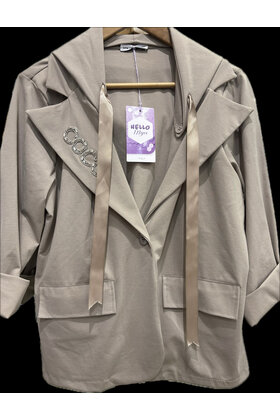HELLO MYA COCO HOODED BLAZER 4981