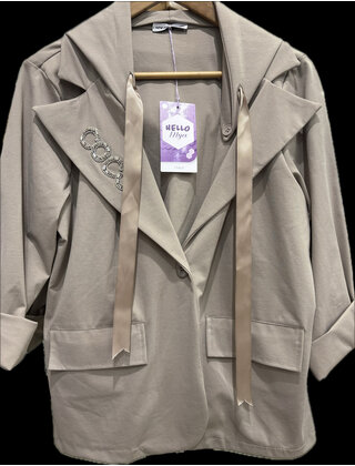 HELLO MYA COCO HOODED BLAZER 4981