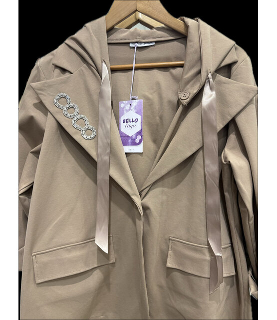HELLO MYA COCO HOODED BLAZER 4981