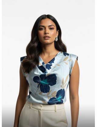 MARC ANGELO COWL NECK TOP 1133