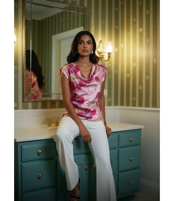 MARC ANGELO COWL NECK TOP 1133