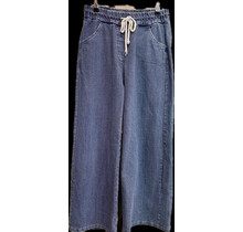 MADE IN ITALY DRAWSTRING WIDE DENIM 3533