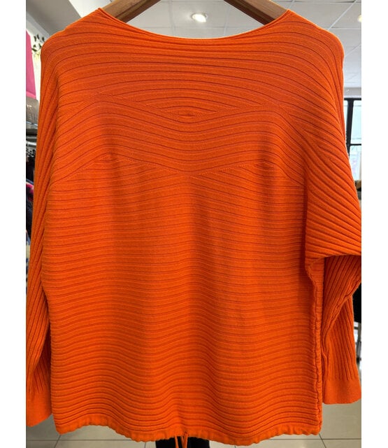 ZOLA RIBBED DRAWSTRING KNIT 3758