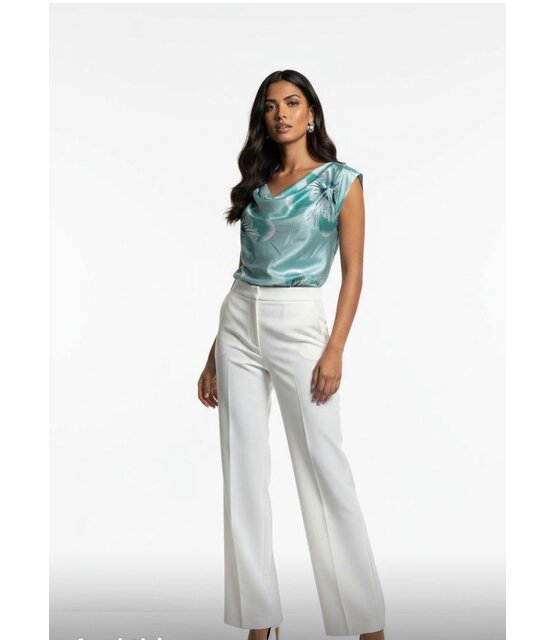 MARC ANGELO SATIN PRINT TOP 1134