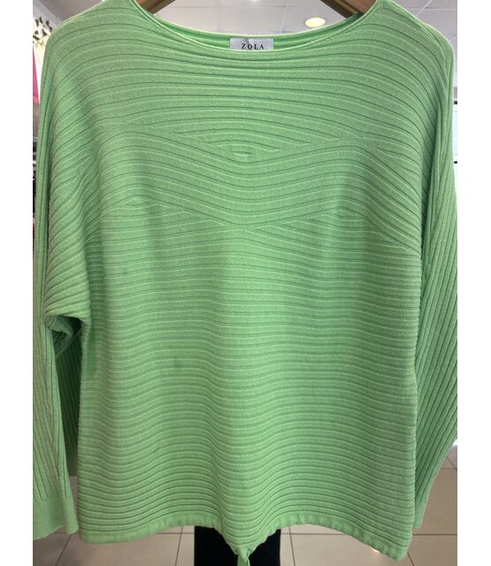 ZOLA RIBBED DRAWSTRING KNIT 3758