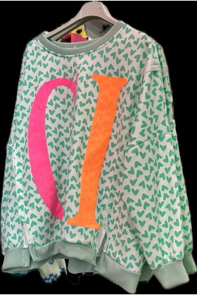 MADE IN ITALY HEART SWEAT 7090