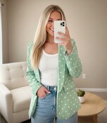 ROSY DAY POLKA DOT BLAZER 8289