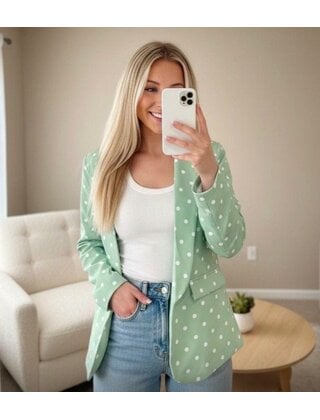 ROSY DAY POLKA DOT BLAZER 8289
