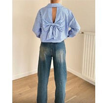 ROSY DAY STRIPE SHIRT WITH BOW 6978