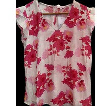 AKOZ FLORAL CAP SLEEVE TOP 162