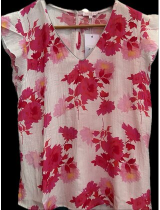 AKOZ FLORAL CAP SLEEVE TOP 162