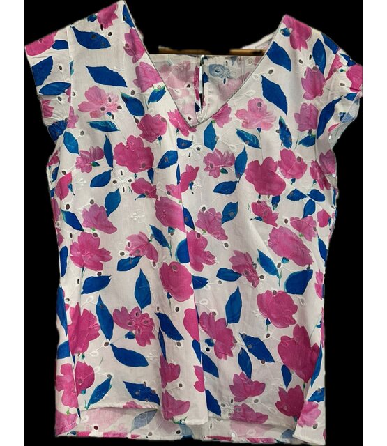 AKOZ FLORAL CAP SLEEVE TOP 162