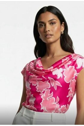 KATE & PIPPA SATIN TOP 1137