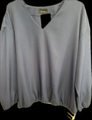 EMI V- NECK LONG  SLEEVE TOP 1678