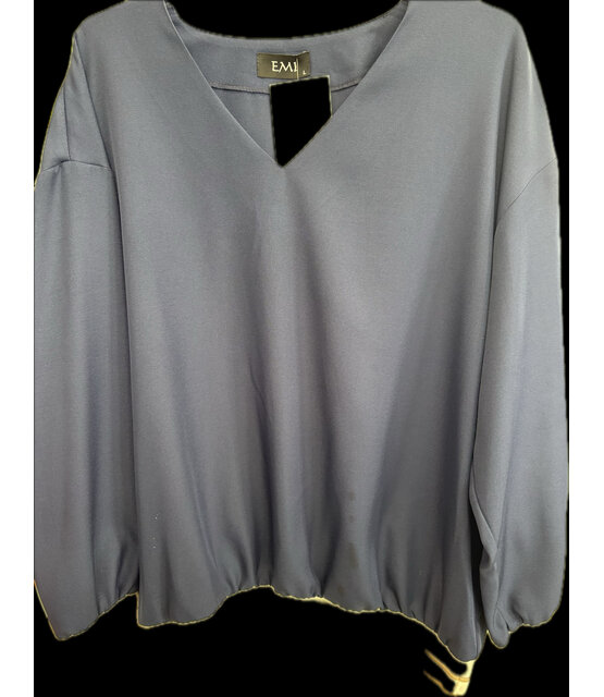 EMI V- NECK LONG  SLEEVE TOP 1678