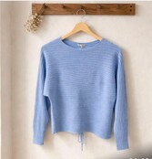 ZOLA RIBBED DRAWSTRING KNIT 3758