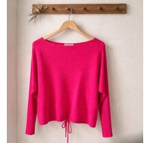 ZOLA RIBBED DRAWSTRING KNIT 3758