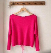 ZOLA RIBBED DRAWSTRING KNIT 3758