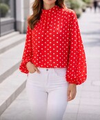 LATINO POLKA DOT TOP 1573