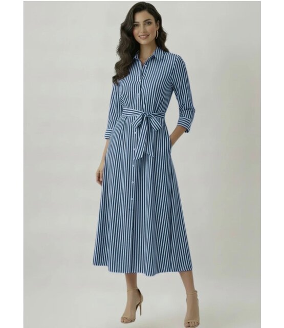 KATE & PIPPA ELENA  STRIPED SHIRT DRESS