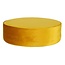 Woood Oker Fluwelen Poef Sara XL - Ø78xH26 cm