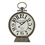 GeWoon Grijs Metalen Tafelklok Old Town - 39x13,5xH60 cm