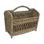 Sweet Living Bruine Rieten Lectuurmand - 48x28xH37 cm