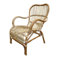 Loungestoel Rotan Naturel - 67x80xH86 cm