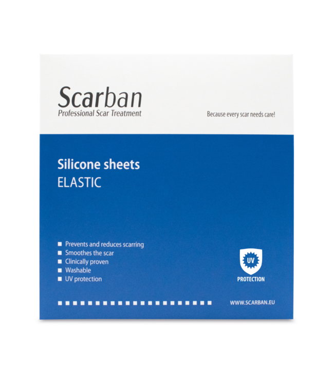 Scarban Elastic scar silicone plaster (thick)