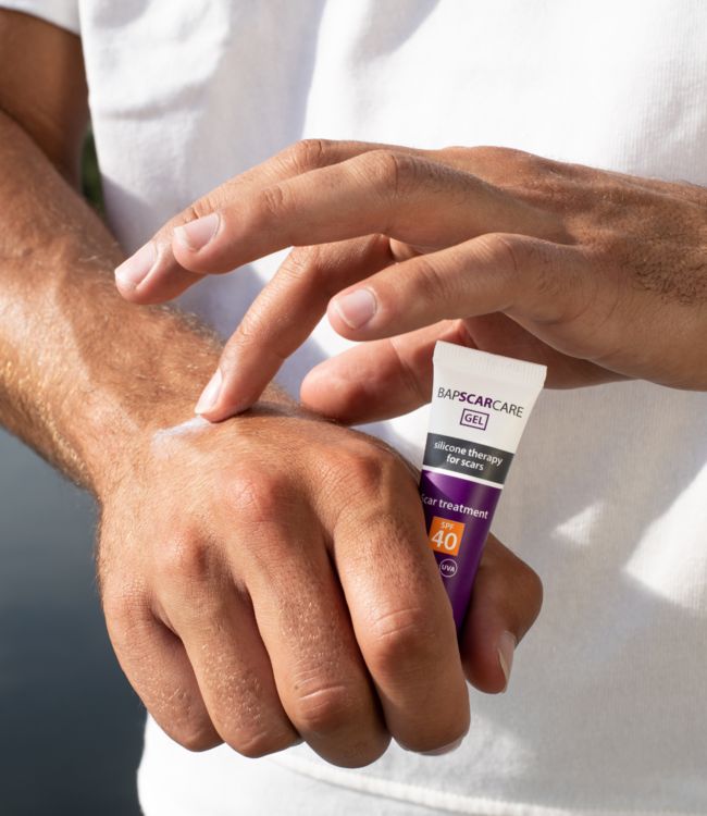 BAPSCARCARE litteken siliconengel met SPF40