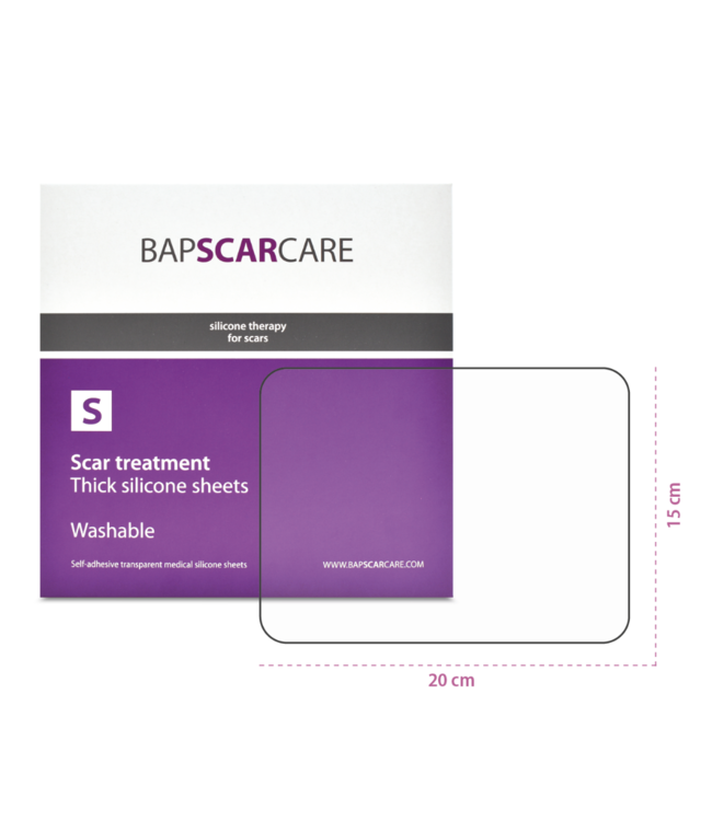 BAPSCARCARE S scar silicone plaster reusable