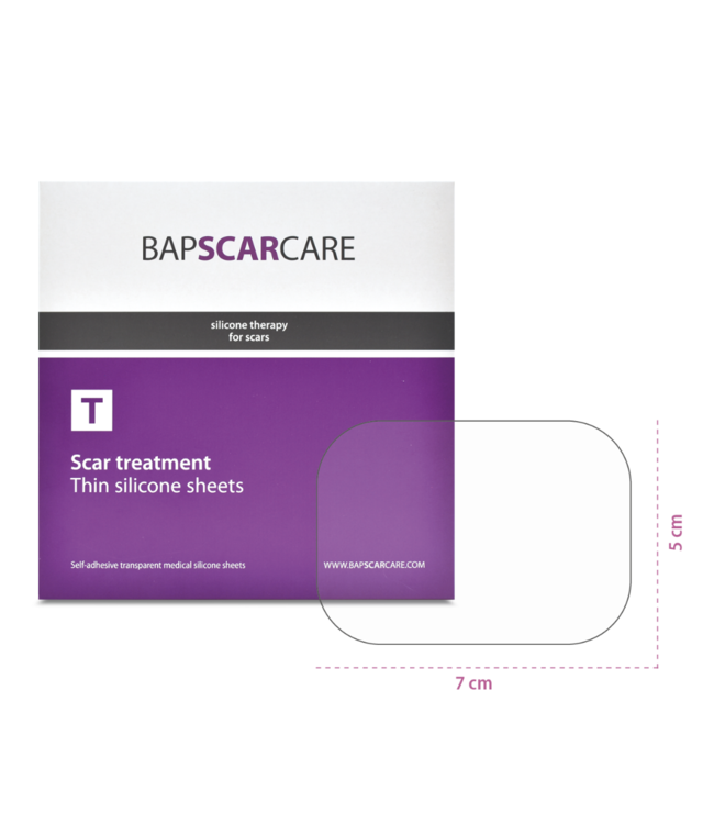 BAPSCARCARE T litteken siliconenpleister extra dun