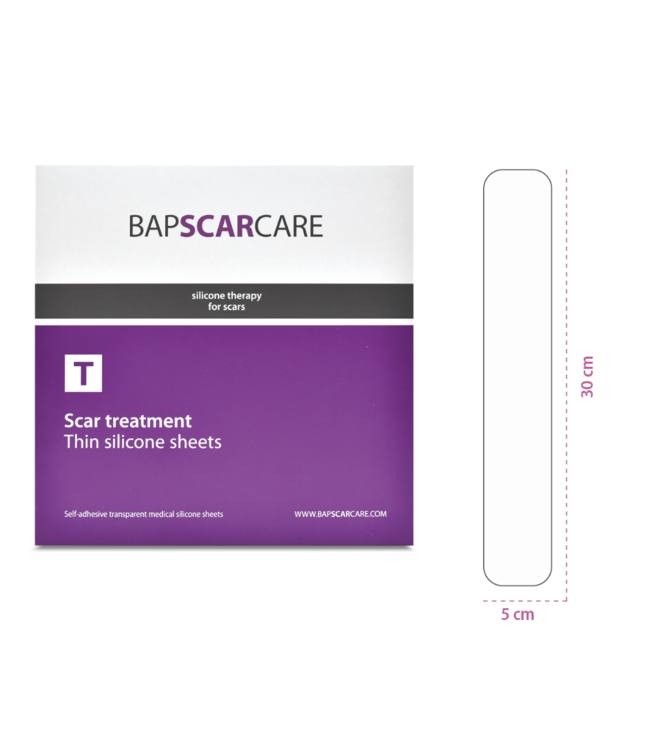 BAPSCARCARE T scar silicone plaster extra thin