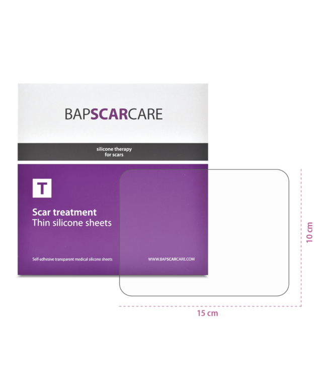 BAPSCARCARE T litteken siliconenpleister extra dun