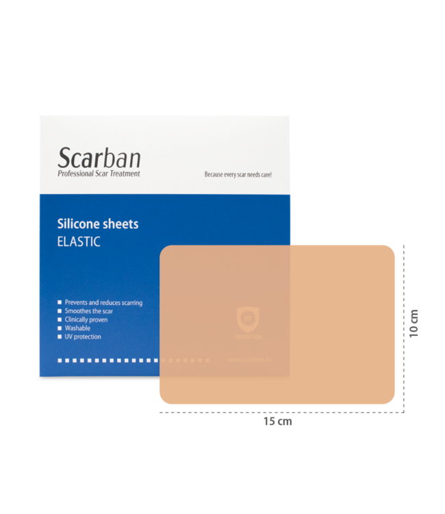 Scarban Elastic scar silicone plaster (thick)