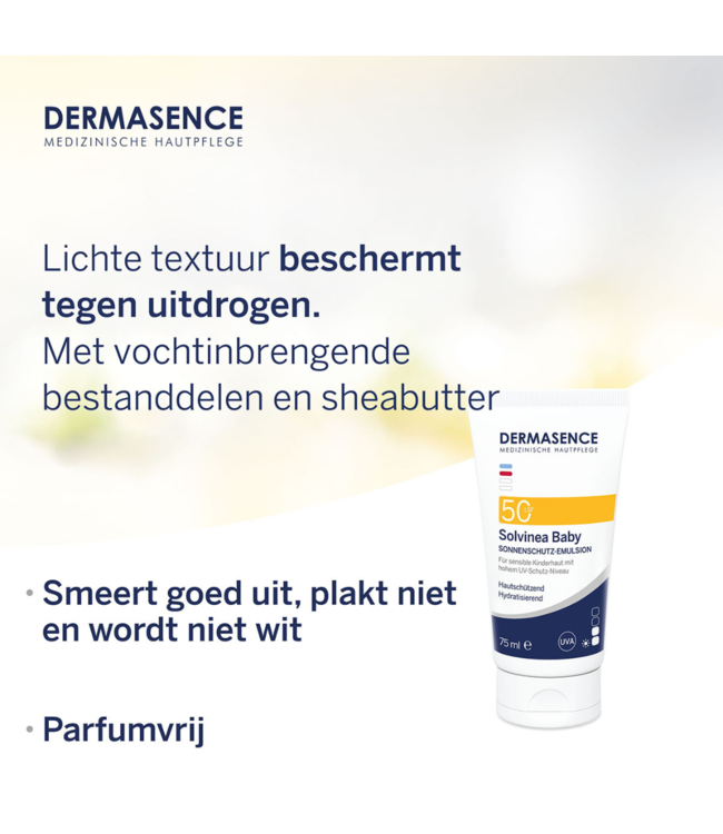 Dermasence Solvinea Baby Sonnenschutzemulsion LSF 50