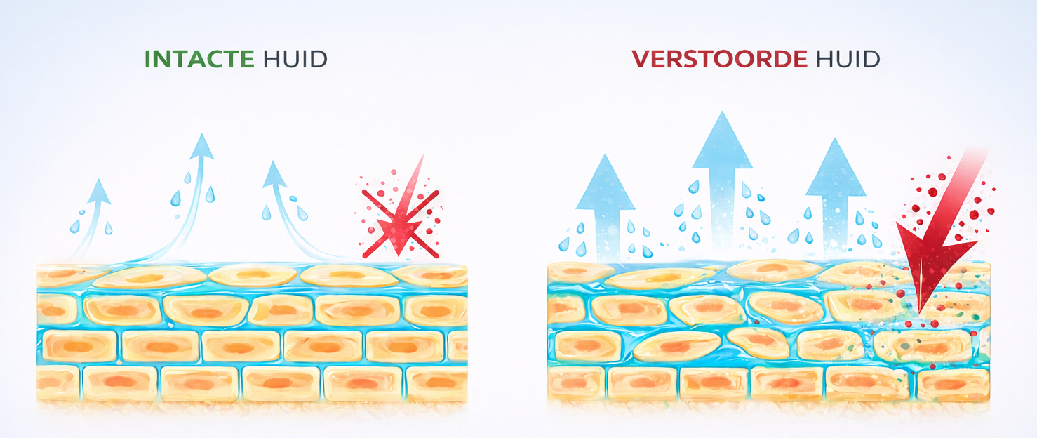 intacte huid versus verstoorde huid