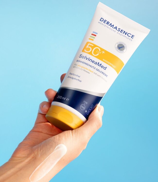 Dermasence SolvineaMed Sonnenschutz-Gelcreme LSF 50+