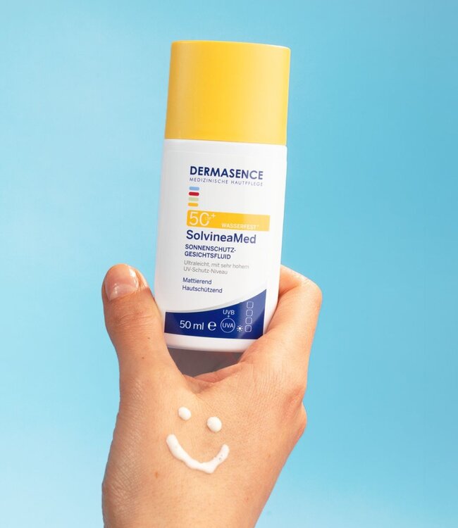 Dermasence SolvineaMed Sonnenschutz-Gesichtsfluid LSF 50+