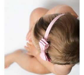 Your Little Miss Baby headband with double bow Amy - Old pink Your Little Miss Baby headband with double bow Amy - Old pink